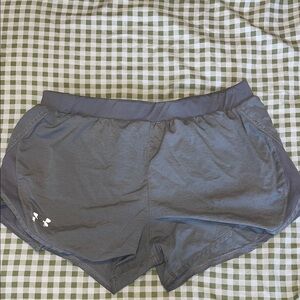 Under Armour Gray Athletic Shorts Moisture-Wicking Lightweight